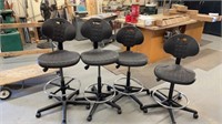4 TALL LAB CHAIRS WITH ADJUSTABLE HEIGHT