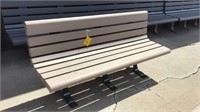 71" PARK BENCH-SYNTHETIC MATERIAL