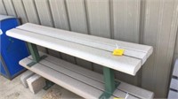 OUTDOOR BENCH SEAT-SYNTHETIC MATERIAL 71" LONG
