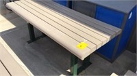 OUTDOOR TABLE-SYNTHETIC MATERIAL 71" LONG