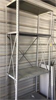 METAL SHELVING UNIT WITH 4 MOVABLE SHELVES