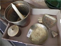 Vintage Brass Items - Bell, Tray, Planter & more