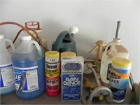 Large Lot of Auto Supplies, Garden Hose & Fence