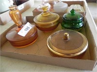 Vintage Dresser Jars - lot of 4