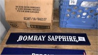 Bombay Sapphire bar mat
