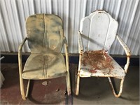 2 Metal Lawn Chairs