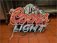 "Coors Light" Neon Sign