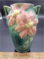 Roseville Clematis Handled Urn Vase