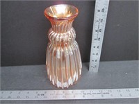Carnival Marigold Ribbed Vase