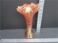 Carnival Fenton Marigold Rustic Vase