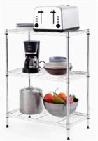 New 3-Tier Steel Utility Shelving Unit 23" W