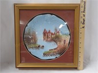H.P. French Plate in Shadowbox Frame