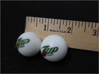 (2) 7Up Marbles