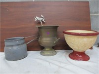 Vintage Double Broiler, Urn & planter