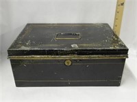 Victorian Tin Document Box