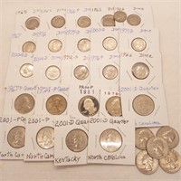 Post-1964 Dimes Quarters