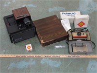 Polaroid Camera, Bell & Howell Projector &