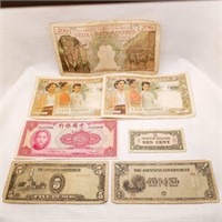 Japan China & Viet Nam Currency