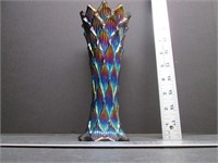 Carnival Dugan Amethyst Lined Lattice Vase