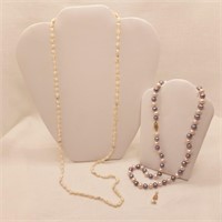Pearl Necklaces + Pendant