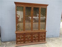Nice Large China Cabinet - 2 Pc for easy Hauling