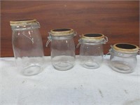 Set of Glass Canisters
