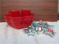 Cookie Cutters & Tupperware Serving Bowls