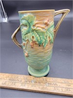 Roseville Holly Berry Handled Vase