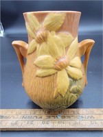 Roseville Clematis Handled Vase