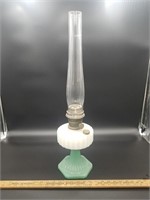 Antique Oil Lamp w/15" Chimeny