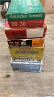 5 vintage empty ammo boxes