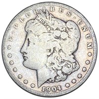 1904 Morgan Silver Dollar NICELY CIRCULATED