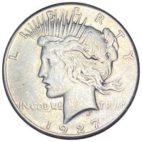1927 Silver Peace Dollar LIGHTLY CIRCULATED