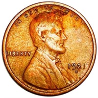 1921-S Lincoln Wheat Penny NICELY CIRCULATED