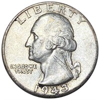 1943-D Washington Silver Quarter XF
