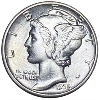 1935 Mercury Silver Dime UNCIRCULATED