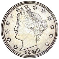 1908 Liberty Victory Nickel CLOSELY UNCIRCULATED
