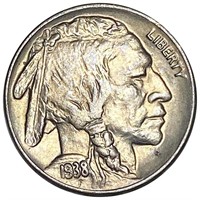 1938-D Buffalo Head Nickel NEARLY UNC