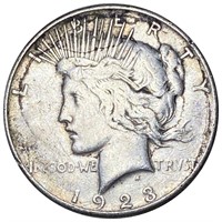 1923-S Silver Peace Dollar NICELY CIRCULATED