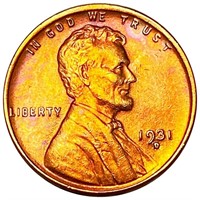 1931-D Lincoln Wheat Penny UNC RED