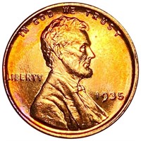 1935 Lincoln Wheat Penny GEM PROOF