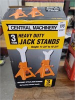 Pair of 3 ton jack stands, new in box
