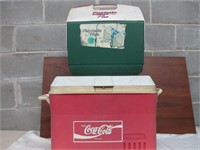 2 Coolers Coca Cola Rubbermaid & Playmate