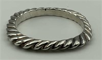 Sterling hollow bangle