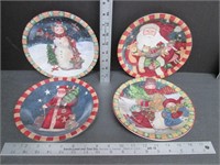 4 Susan Winget, CIC Ceramic Christmas Plates
