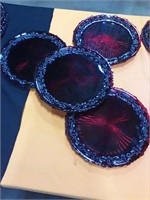Avon Ruby Red plates  set of 8