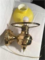 Victorian Converted Oil Lamp Wall Mounted