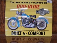 Harley-Davidson Duo glide metal sign