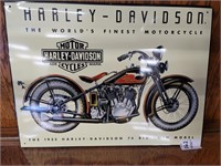Harley-Davidson metal sign
