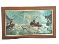 Painting of Ocean Scene - signed by artist '62